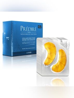 Prédiré Collagen Recovery Hydro Eye Mask Set – Gold Eye Patches (12 Pairs)